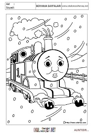 thomas-ve-arkadaşları boyama sayfaları